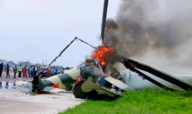 Kinshasa : un hélicoptère militaire prend feu à l’aérodrome de Ndolo